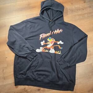 Flamin Hot Cheetos Hoodie Mens 3XL Black Chester Cheetah Graphic Streetwear